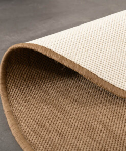 Rond buitenkleed effen - Flip lichtbruin - close up, thumbnail Rond buitenkleed effen - Flip lichtbruin - close up, thumbnail