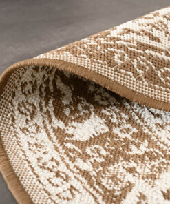 Rond Vintage buitenkleed - Flip Agnes lichtbruin - close up, thumbnail Rond Vintage buitenkleed - Flip Agnes lichtbruin - close up, thumbnail