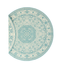 Rond Vintage buitenkleed - Flip Agnes turquoise - overzicht, thumbnail Rond Vintage buitenkleed - Flip Agnes turquoise - overzicht, thumbnail