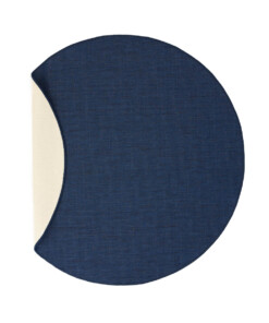 Rond buitenkleed effen - Flip donkerblauw - overzicht