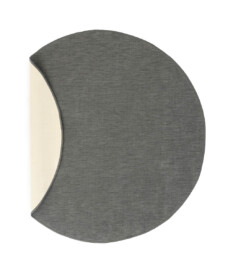 Rond Buitenkleed effen - Flip grijs - overzicht, thumbnail Rond Buitenkleed effen - Flip grijs - overzicht, thumbnail