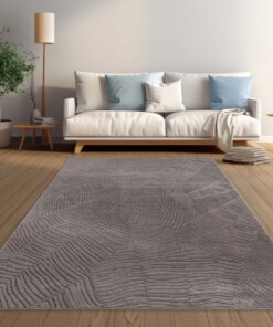 Zacht vloerkleed - Emily strepen taupe - sfeer