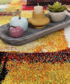 Modern vloerkleed - Zayn multi - close up, thumbnail Modern vloerkleed - Zayn multi - close up, thumbnail