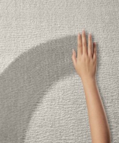 Zacht rond vloerkleed - Lior naturel (wasbaar 30°C) - close up, thumbnail Zacht rond vloerkleed - Lior naturel (wasbaar 30°C) - close up, thumbnail