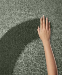 Zacht vloerkleed - Lior donkergroen (wasbaar 30°C) - close up, thumbnail Zacht vloerkleed - Lior donkergroen (wasbaar 30°C) - close up, thumbnail