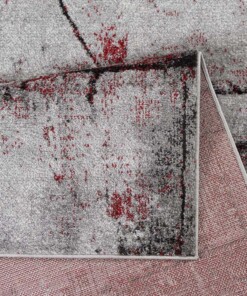 Abstract vloerkleed - Arlo rood - close up, thumbnail Abstract vloerkleed - Arlo rood - close up, thumbnail