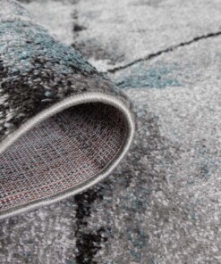 Abstract vloerkleed - Arlo blauw - close up, thumbnail Abstract vloerkleed - Arlo blauw - close up, thumbnail