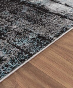 Abstract vloerkleed - Arlo blauw - close up, thumbnail Abstract vloerkleed - Arlo blauw - close up, thumbnail