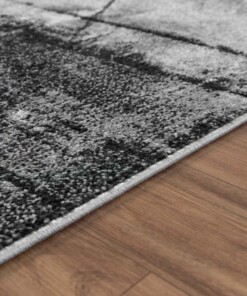 Abstract vloerkleed - Arlo grijs - close up, thumbnail