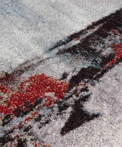 Abstract vloerkleed - Qira multi - close up, thumbnail