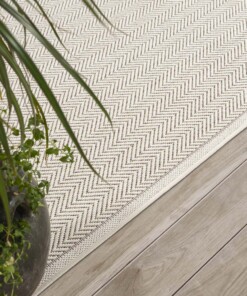 Buitenkleed - Evia crème - close up, thumbnail