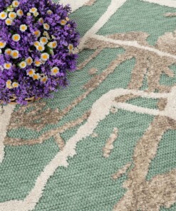 Buitenkleed - Marble groen - close up, thumbnail Buitenkleed - Marble groen - close up, thumbnail