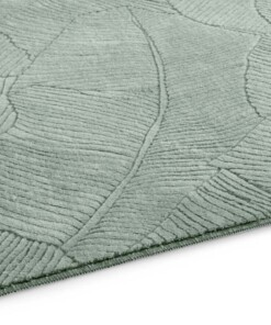 Rond zacht vloerkleed - Fuzz Leaf groen - close up, thumbnail Rond zacht vloerkleed - Fuzz Leaf groen - close up, thumbnail