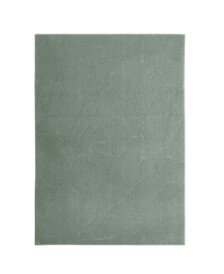 Zacht vloerkleed - Fuzz Leaf groen - overzicht, thumbnail