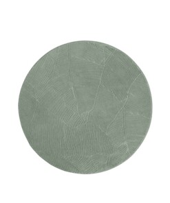 Rond zacht vloerkleed - Fuzz Leaf groen - overzicht