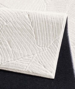 Zacht vloerkleed - Fuzz Leaf crème - close up, thumbnail Zacht vloerkleed - Fuzz Leaf crème - close up, thumbnail