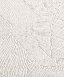 Rond zacht vloerkleed - Fuzz Whirl crème - close up