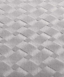 Zacht vloerkleed - Fuzz Karo grijs - close up, thumbnail