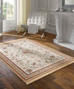 Oosters vloerkleed - Regal Flora crème/rood - sfeer
