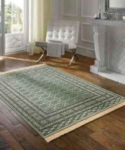 Oosters vloerkleed - Regal Leonor donkergroen - sfeer