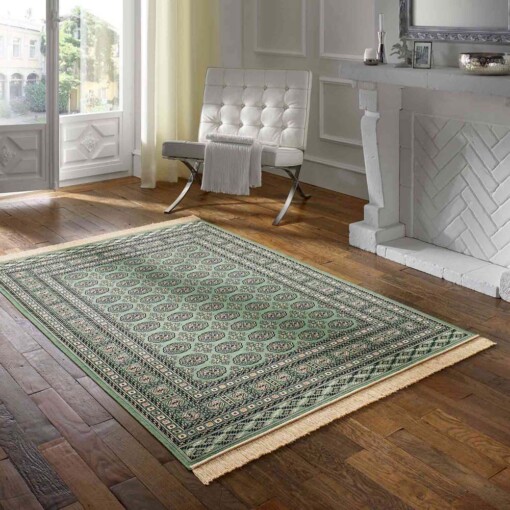 Oosters vloerkleed - Regal Leonor donkergroen - sfeer