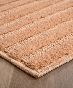 Scandinavisch vloerkleed - Aven zalmroze - close up, thumbnail