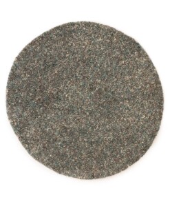 Rond hoogpolig vloerkleed - Blend blauw/grijs - overzicht