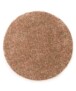 Rond hoogpolig vloerkleed - Blend roze/beige - overzicht, thumbnail