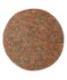 Rond hoogpolig vloerkleed - Blend oranje/blauw - overzicht, thumbnail
