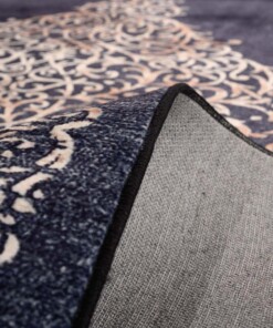 Wasbaar vloerkleed - Silas antraciet - close up, thumbnail