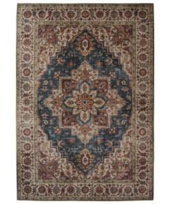 Vintage buitenkleed - Valenca Brio beige/blauw - overzicht