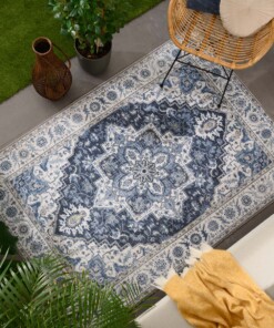 Vintage buitenkleed - Valenca Brio blauw - sfeer