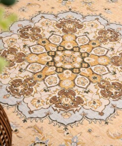 Buitenkleed ovaal Vintage - Valenca Nova geel - close up, thumbnail Buitenkleed ovaal Vintage - Valenca Nova geel - close up, thumbnail