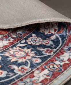 Buitenkleed ovaal Vintage - Valenca Nova saliegroen/rood - close up, thumbnail Buitenkleed ovaal Vintage - Valenca Nova saliegroen/rood - close up, thumbnail