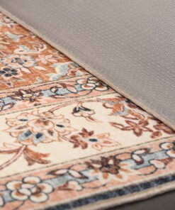 Vintage buitenkleed - Valenca Nova goud/blauw - close up, thumbnail Vintage buitenkleed - Valenca Nova goud/blauw - close up, thumbnail