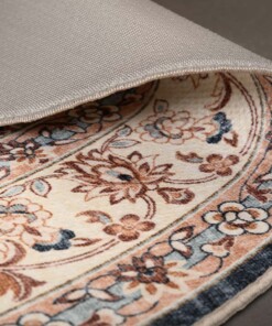 Buitenkleed ovaal Vintage - Valenca Nova goud/blauw - close up, thumbnail Buitenkleed ovaal Vintage - Valenca Nova goud/blauw - close up, thumbnail