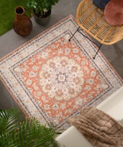 Buitenkleed vierkant Vintage - Valenca Nova terracotta - sfeer