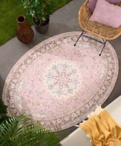 Buitenkleed ovaal Vintage - Valenca Nova paars/roze - sfeer