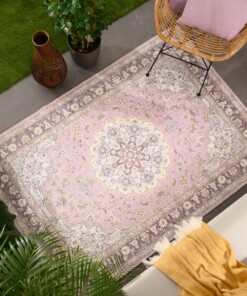 Vintage buitenkleed - Valenca Nova paars/roze - sfeer