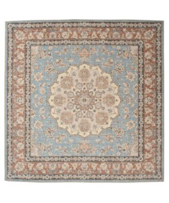 Buitenkleed vierkant Vintage - Valenca Nova lichtblauw/beige - overzicht