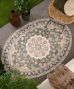 Buitenkleed ovaal Vintage - Valenca Nova donkergroen - sfeer