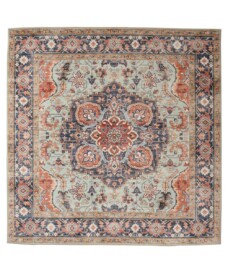 Buitenkleed vierkant Vintage - Valenca Fino groen/blauw - overzicht, thumbnail Buitenkleed vierkant Vintage - Valenca Fino groen/blauw - overzicht, thumbnail