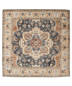 Buitenkleed vierkant Vintage - Valenca Fino goud/blauw - overzicht