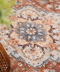 Vintage buitenkleed - Valenca Fino terracotta