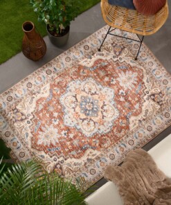 Vintage buitenkleed - Valenca Fino terracotta - sfeer