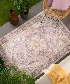 Vintage buitenkleed - Valenca Fino paars/roze - sfeer