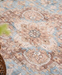 Buitenkleed vierkant Vintage - Valenca Fino lichtblauw