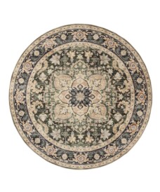 Rond Vintage buitenkleed - Valenca Fino beige/groen - overzicht, thumbnail Rond Vintage buitenkleed - Valenca Fino beige/groen - overzicht, thumbnail