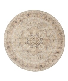 Rond Vintage buitenkleed - Valenca Fino lichtgrijs/beige - overzicht, thumbnail Rond Vintage buitenkleed - Valenca Fino lichtgrijs/beige - overzicht, thumbnail