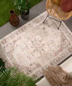Vintage buitenkleed - Valenca Fino lichtgrijs/beige - sfeer